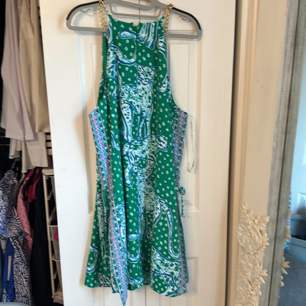 Lilly Pulitzer On The Prowl Pearl Romper 16 Emerald Green Isle Engineered - Picture 6 of 6